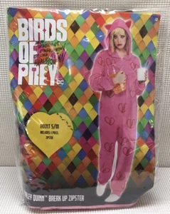 Harley Quinn Birds Of Prey Break Up Zipster Halloween Costume Adult Size S/M NEW - Picture 1 of 8