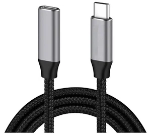Przedłużacz USB C 3.1 Gen 2 Thunderbolt 3 Przedłużacz 100W 2M - Zdjęcie 1 z 4