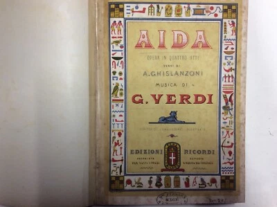 AIDA - A. GHISLANZONI. musica di G. VERDI. Edizioni Ricordi. - Immagine 1 di 4