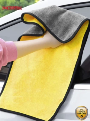 Toalla de lavado de autos absorbente de doble cara de 60 x 30 cm 1 pieza - Paño de limpieza automática - NUEVA Foto 1 de 4