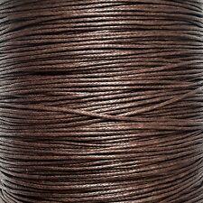 Waxed Cotton Cord 1mm ,10m to 50m Jewellery Making & Bracelet Necklace Craft 