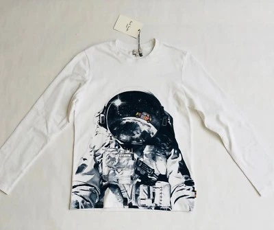 Paul Smith Junior Long Sleeved White Top - 10 Years - Astronaut (100% Cotton) - Imagem 1 de 4