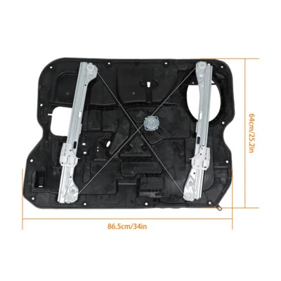 For Dodge Ram 1500 2011-2012 w/ Motor 68044849AA Front LH Side Window Regulator - Image 1 of 4