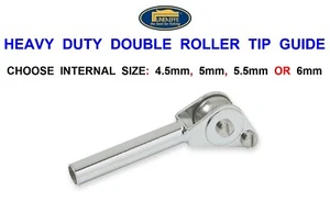 LINEAEFFE HEAVY DUTY DOUBLE ROLLER TIP GUIDE SEA FISHING BOAT ROD RING LINE EYES - Picture 1 of 5