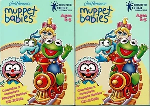 Lot of 2 Muppet Toddlers Train Pc New Boxed 2 Cds XP Ages 2 to 5 Buy Save More - Picture 1 of 3