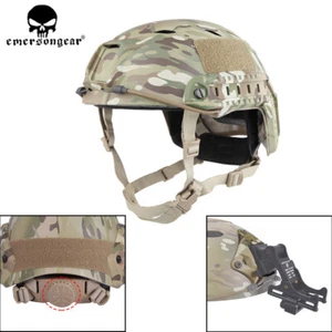 Emerson BJ Type Tactical Fast Helmet Advanced Adjustable Head Size w/ Side Rail - Picture 1 of 23