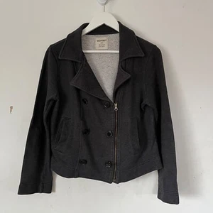 Women's Old Navy Double Breasted Cotton Mix Pea Coat Zip Up Jacket Size Medium - Picture 1 of 23