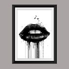 Fashion Posters Beauty Wall Art Lips Perfume Picture Poster Print Gift A4 A3 A2