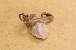Antique Fireplace Hand Wrought Fire Starter Flint Striker Fire Making Camp 19th - Picture 1 of 6