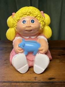 Vintage Cabbage Patch Kids Plastic Piggy Bank 1983 includes stopper Star Power - Picture 1 of 10