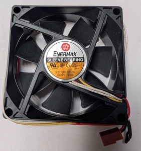 Enermax S011388 12H-3M 80mm x 25mm Sleeve Bearing with Temperature Control Fan - Picture 1 of 1