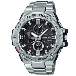 CASIO G-SHOCK G-STEEL GST-B100D-1AJF Men's Solar Silver Metal Chronograph - Picture 1 of 1