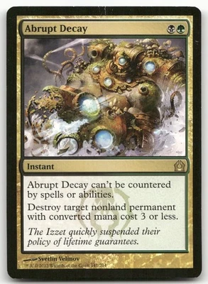 Abrupt Decay #141 (MP) Return to Ravnica RTR Magic MTG - Image 1 of 2