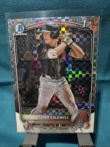2025 Bowman Chrome Slade Caldwell 1st X-Fractor- #BCP-21 Diamondbacks - Imagen 1 de 7