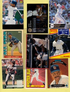 9 Karten Oddball FRED McGRIFF Topps TV All Star Magazin Insert Brone Power SCHÖN+ - Bild 1 von 1