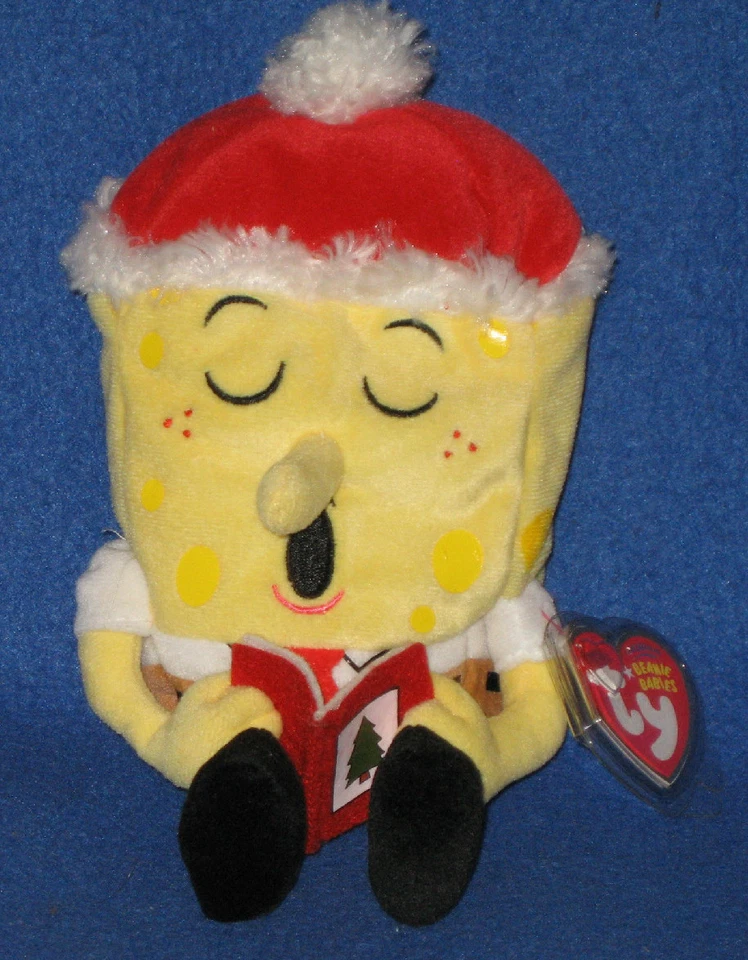 TY SPONGEBOB JINGLEBELLS The BEANIE 婴儿 - 状况完好 带完好标签 — 第 1/1 张图片