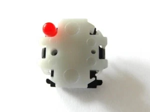 Mikroschalter 5 Stück mit weißem Taster und roter LED für den Einbau Profi/Hobby - Picture 1 of 5