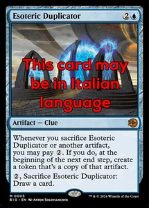 MTG ESOTERIC DUPLICATOR 5 EXC - DUPLICATORE ESOTERICO - BIG IT - MAGIC - Picture 1 of 1