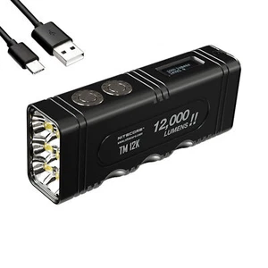 NITECORE TM12K 12,000 Lumen Rechargeable Flashlight - Picture 1 of 11