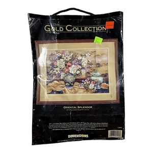 1997 Vintage Dimensions Gold Collection Cross Stitch Oriental Splendor Kit #1499 - Picture 1 of 5