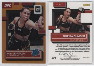 2023 Panini Donruss Optic UFC Rated Orange Prizm /49 Norma Dumont #133 Rookie RC