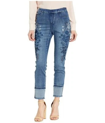 FDJ 255480 Women's Statement Denim Ombre Floral Size 2 (inseam 27 ) - Image 1 of 2