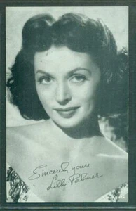 1950er AUSSTELLUNG ARCADE KARTE SCHAUSPIELERIN LILLI PALMER SEHR GUTER ZUSTAND/EX HARTE POSE - Bild 1 von 2