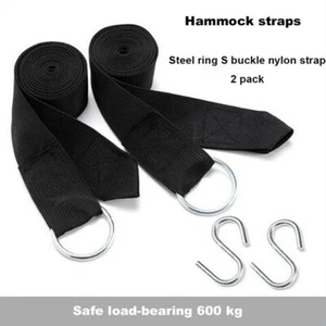Adjustable Hammock Straps Loop Tree Hanging Heavy Duty Suspension New - Picture 1 of 9