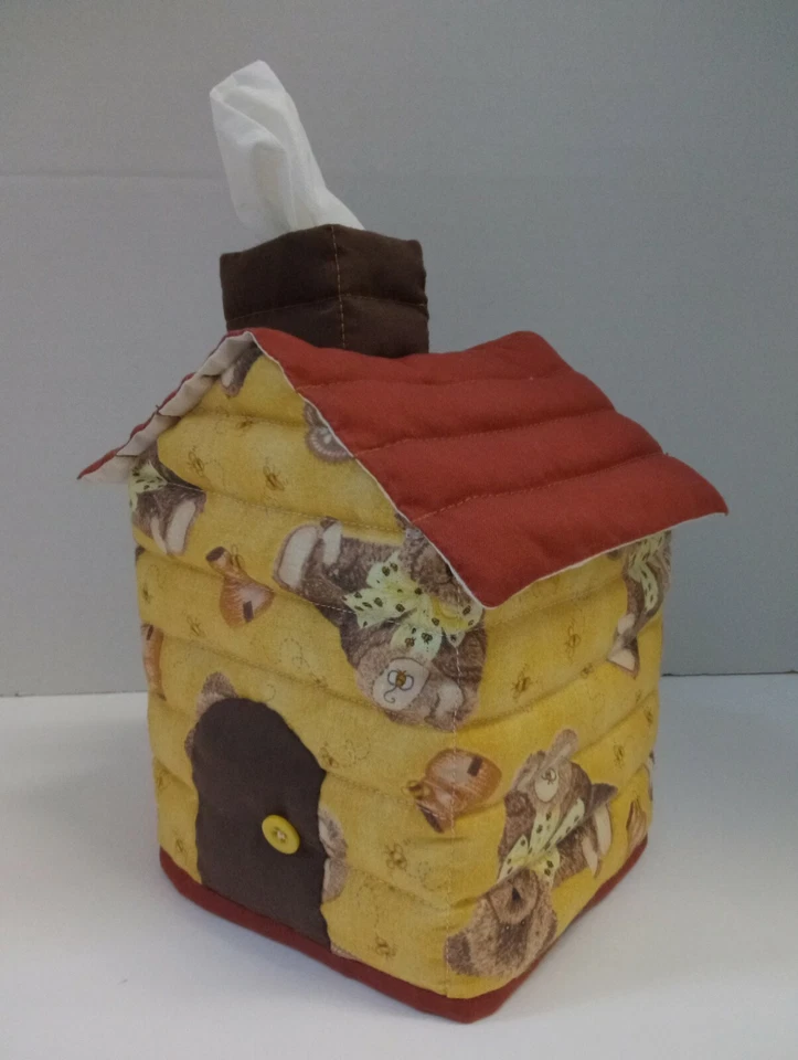 Cubierta de caja de pañuelos en forma de casa #8 Foto 1 de 4