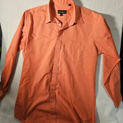 Camisa con botones Beverly Hills Polo Club para hombre talla L coral manga larga cuello Foto 1 de 4