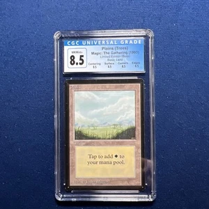 MTG BETA Plains (Trees) CGC 8.5 Quad NM/Mint+ 1993 - Picture 1 of 2