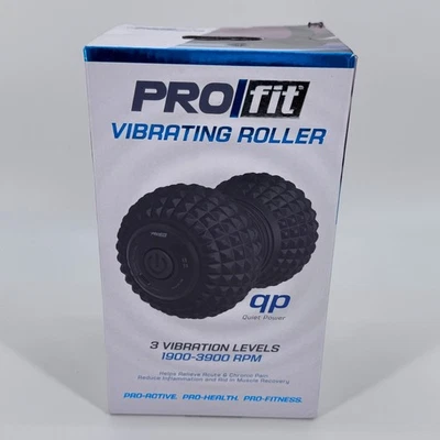 Bola de massagem rolo vibratório PRO-fit, 3 velocidades, recarregável, rolo amendoim - Imagem 1 de 4