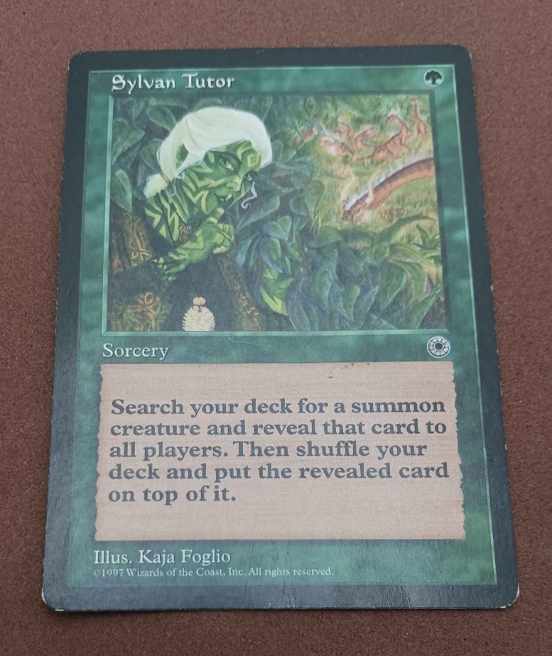 Sylvan Tutor | POR Portal | Heavy Play | Magic the Gathering | MTG - Image 1 of 2