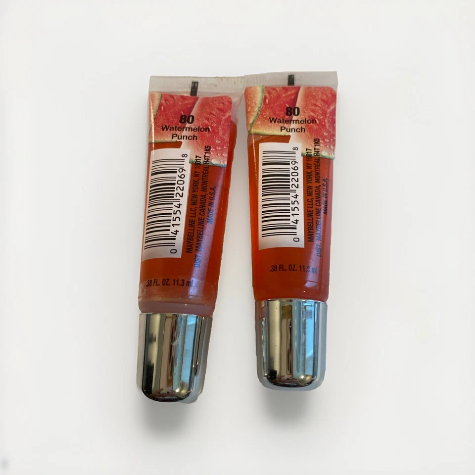 2 X Maybelline Shine Sensational Lip Gloss #80 WATERMELON PUNCH - Image 1 of 1