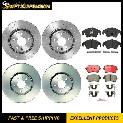 Front Rear Disc Brake Pad Set Disc Brake Rotor Brembo for Audi Q5 2009-2011 - Изображение 1 из 4