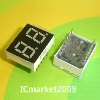 10 PCS 2 Digit 0.4 inch RED NUMERIC LED DISPLAY 7 SEG SEGMENT COMMON ANODE bit - Image 1 of 2