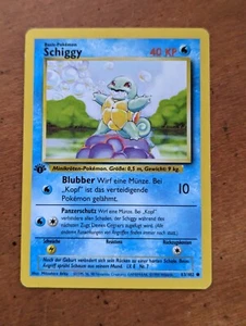 Squirtle 1st Edition German 63/102 Shiggy Base SetPokemon Card - Picture 1 of 2
