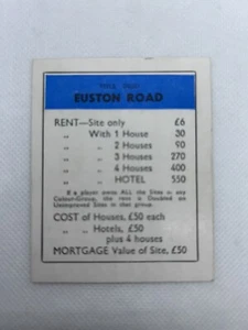 Monopoly Spare Replacement Card - Euston Road - Picture 1 of 2