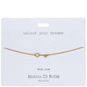Marina De Buchi Unlock Your Dreams Gold Plated Bracelet NWT Founded in London - Picture 1 of 3