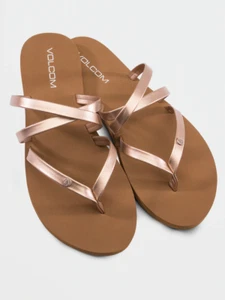 Volcom EASY BREEZY II SANDALS - ROSE GOLD Size 7 - Picture 1 of 4