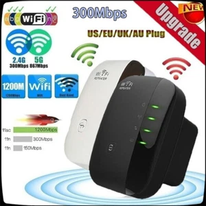 Wireless-N Wifi Repeater AP Router Wzmacniacz sygnału Extender Wzmacniacz SN❤ - Zdjęcie 1 z 17