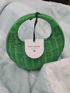 NEW Wicker Crescent Bag - kate spade new york x Target Green Sold Out - Picture 1 of 1
