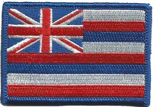 Klettverschluss ® Marke Verschluss Moral HAKEN PATCH Bundesstaat Hawaii VOLLFARBIG 3x2" - Bild 1 von 1