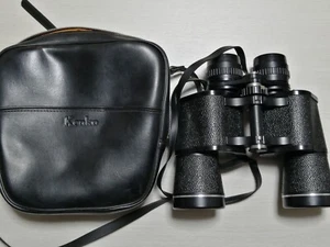 Binoculars Kenko 8×-20×50 FIELD 4.7° AT Black with storage case Made in Japan - Picture 1 of 16