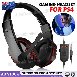 Wired Gaming Headphones Gamer Headset with Microphone For PC Computer Laptop - Picture 1 of 9