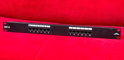 Allen Tel Products 12 Port Wiring Block T568A T568B CAT. 6 - Image 1 of 3