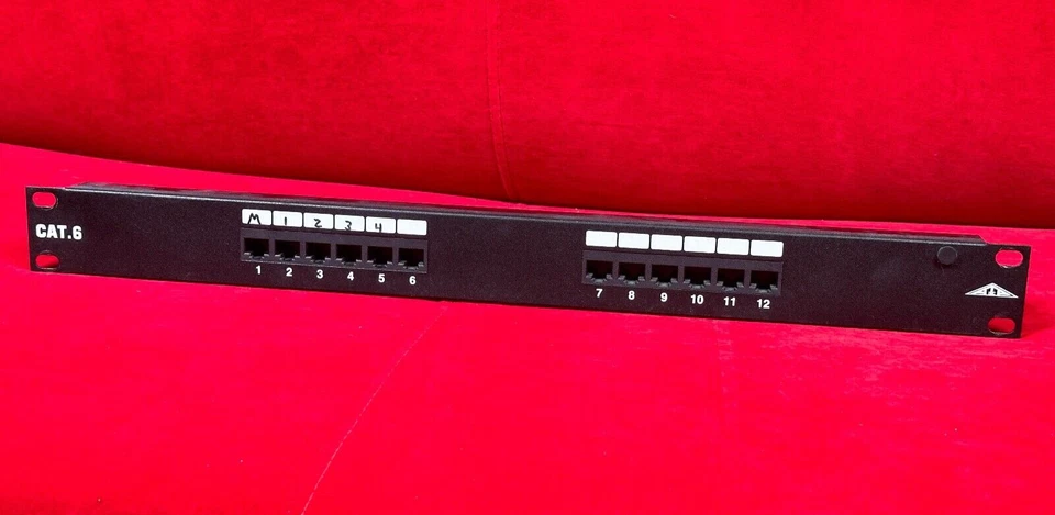 Allen Tel Products 12 Port Wiring Block T568A T568B CAT. 6 - Image 1 of 3