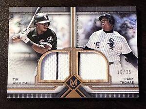 2023 Topps Museum Collection Frank Thomas - Tim Anderson Dual Patch Relic #/35