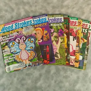 Lot of 8 Wood Strokes Woodcrafts Magazine 2002 - 2004 Painting & DIY Crafts - Picture 1 of 24