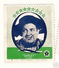 Smiley Burnette 1947 Hollywood Movie Star Sticker Stamp BHOF